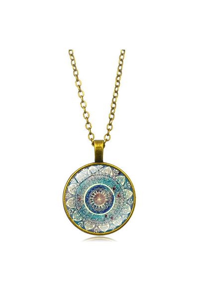 Nehir European and American Style Retro Glass Necklace Mother's Day and Valentine's Day Gift
