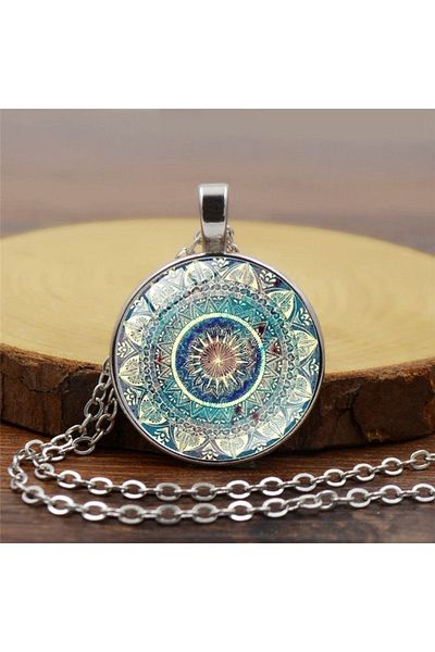 Nehir European and American Style Retro Glass Necklace Mother's Day and Valentine's Day Gift
