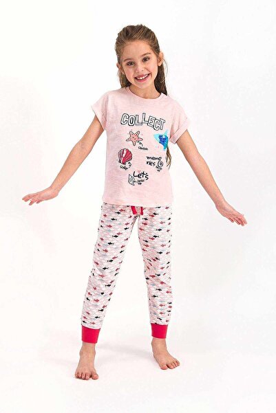 ROLY POLY Kız Çocuk Toz Somon Pijama Takımı - Rp2460-c