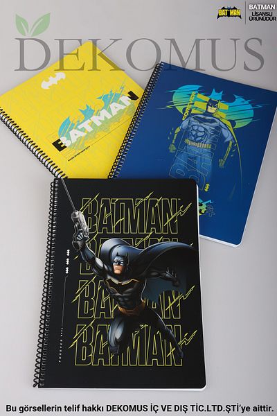 Batman مفكرة باتمان "مفردة" مرخصة من DEKOMUS مقاس A4 مكونة من 80 ورقة