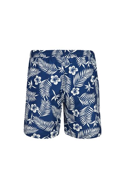 REMSA Ανδρικό σορτς πισίνας με μοτίβο Lang S245 Dark Navy Blue