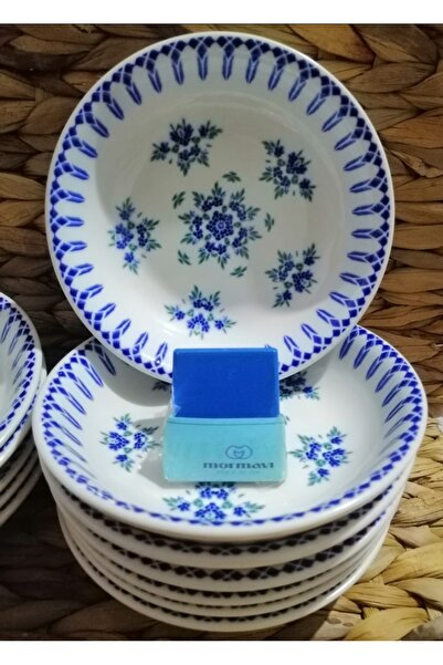 Güral Güral Porcelain Island 12 Pieces 13 cm (Small) Snack Dish Breakfast Plate