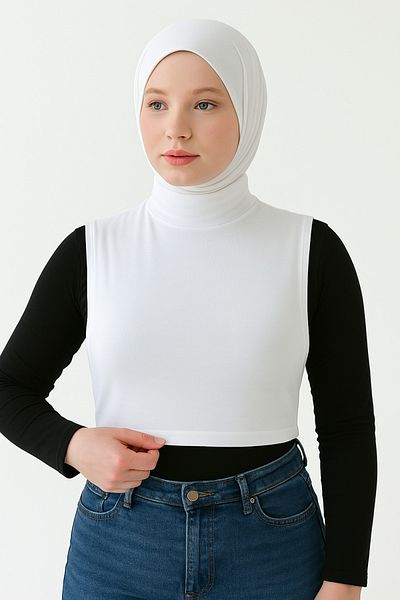 mirach Εύκαμπτος γιακάς λαιμού Lycra Hijab Body - Αξεσουάρ Concealer χαμηλού κοψίματος