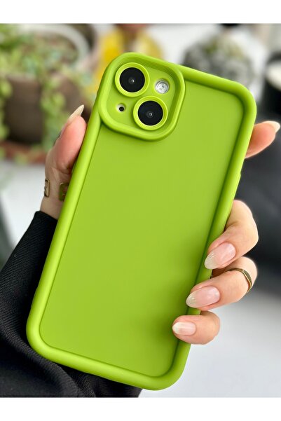 Go Aksesuar Iphone 13 VE 14 Uyumlu Darbe Önleyici Mat Lansman Silikon Kılıf