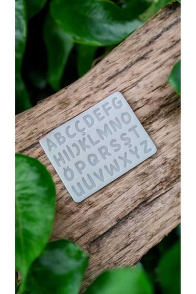 HogART Design Silicone Letter Mold Epoxy Cake & Candle