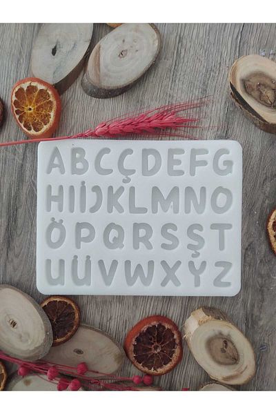 HogART Design Silicone Letter Mold Epoxy Cake & Candle