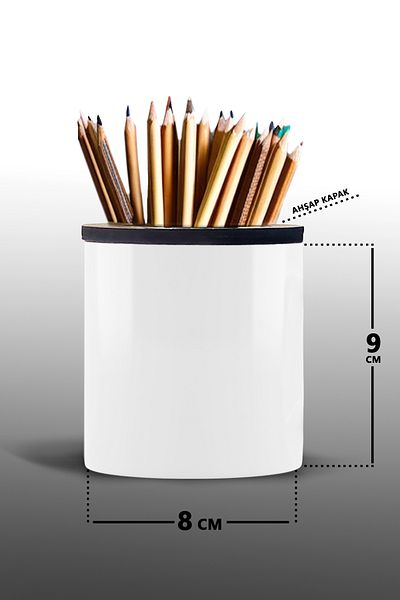 bymat Cute Zebra Visual Pen Holder 9cm Height - Ceramic - Two Way Printing
