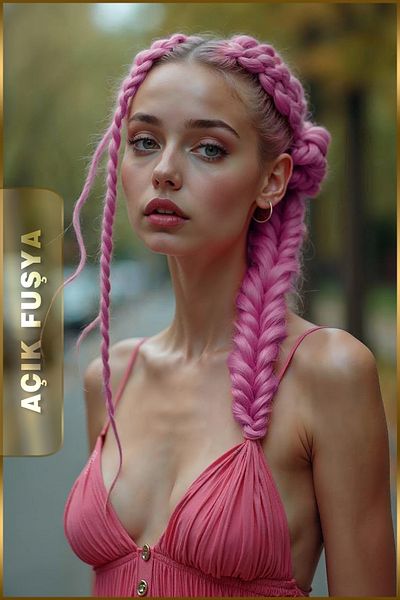 TAM TARZ Fiber Synthetic Hair for African Braid Rasta and Box Braid - Light Fuchsia