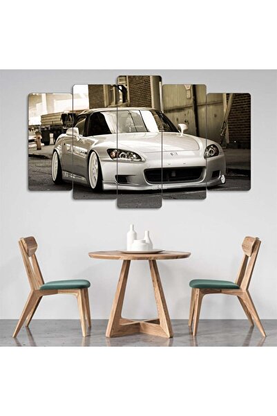 EVLOYA Honda S2000 White Edition - 5 Parçalı Araba Tablo