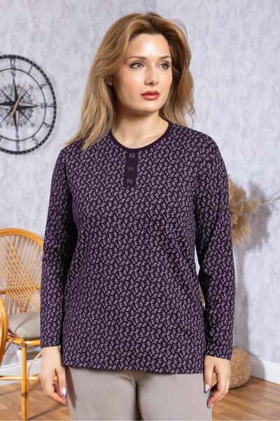 Mutlu City Γυναικείο νέο μοντέλο υψηλής ποιότητας μπλούζα με στρογγυλή λαιμόκ...