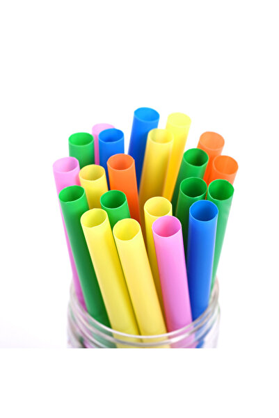 sinisgroupelektronik Tek Kullanımlık Renkli Pipet Frozen Soğuk, Sıcak Içecek Için 50 Adet/paket