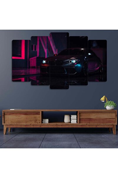 EVLOYA BMW M2 (F87) Neon Drift - 5 Parçalı Araba Tablo