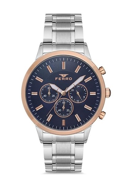 FERRO Silver Steel Cord Men's Wrist Watch FM11145A-E3