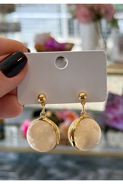 MioArt Acrylic Ball Round Stylish Dangle Women's Earrings