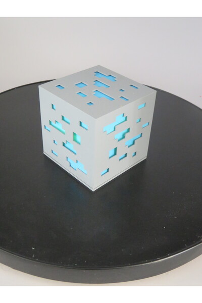 MODA Pikselli Blok Gece Lambası | Oyuncu Temalı Dekoratif Işık