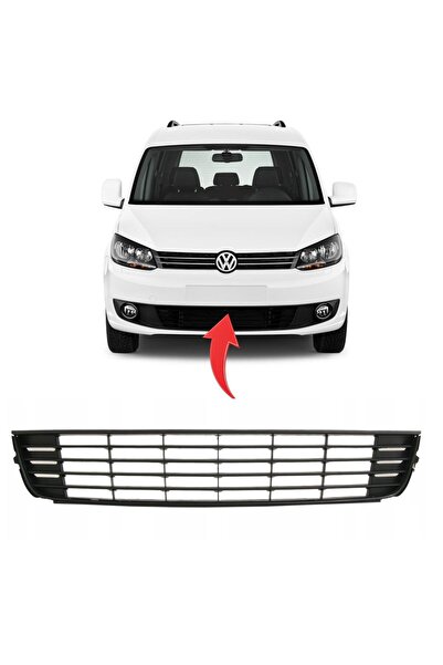 gkl Vw Caddy Ön Tampon Orta Izgara Kromsuz 2011-2015 1T0853677C