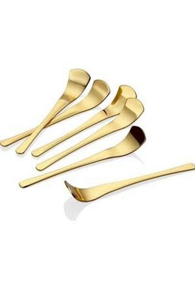 elfnur Destino 6 Pieces Golt Titanium New Tiret Tea Nescafe Spoon