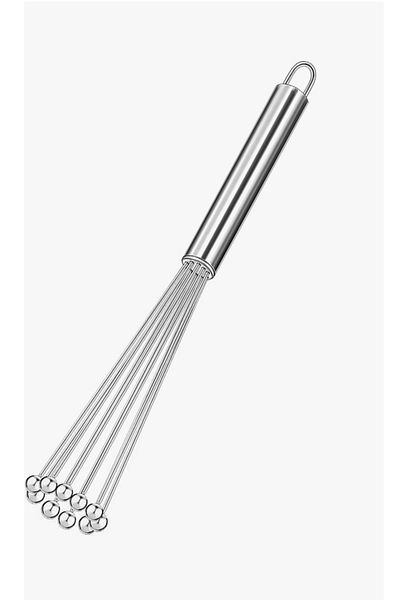 SYN AKSESUAR New Generation Adjustable Beater Stainless Steel, Egg and Sauce Mixer with Metal Ball Beads,