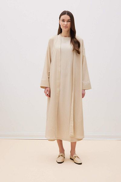 DeFacto Relax Fit Long Crinkle Kimono – Schalkragen E1816AX25SP