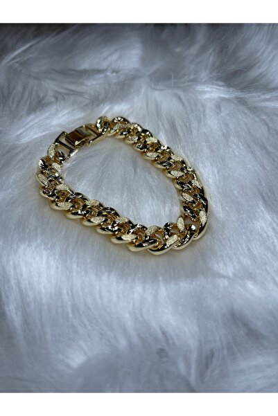 Gold Gurmet Kadın Çelik Bileklik 19 Cm