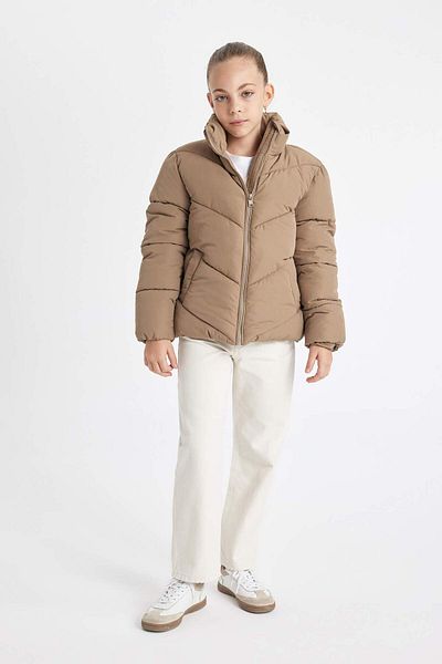 DeFacto Girl - Water Repellent Fleece Lined Puffer Jacket C5391A824Au