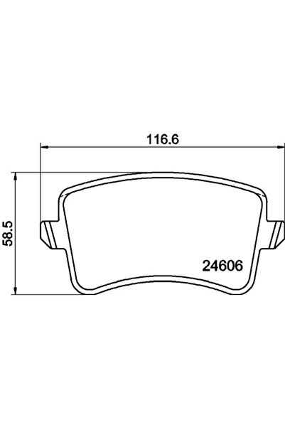 ARKA FREN BALATASI-  DISK 330×22 (AUDI A4 08-16  A5 08-17  Q5 09-17)