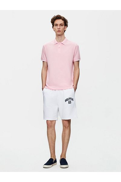 Ltb Κοντομάνικο Polo Neck Basic Regular Pink T-shirt