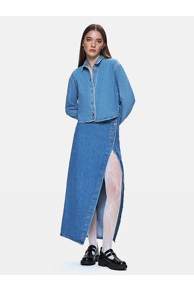 Ltb Cămașă scurtă de jeans Zeta