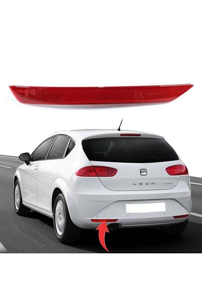 gkl Seat Leon Left Rear Bumper Reflector 2009-2013 1p0945105d