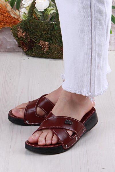 fort Elis 1005 Rahat Çapraz Bantlı Ortopedik Kadın Terlik