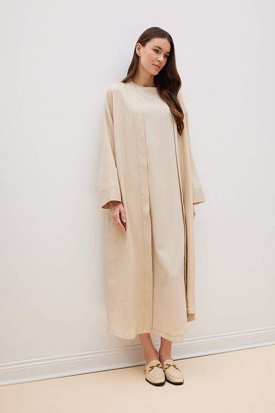 DeFacto Relax Fit Long Crinkle Kimono – Schalkragen E1816AX25SP