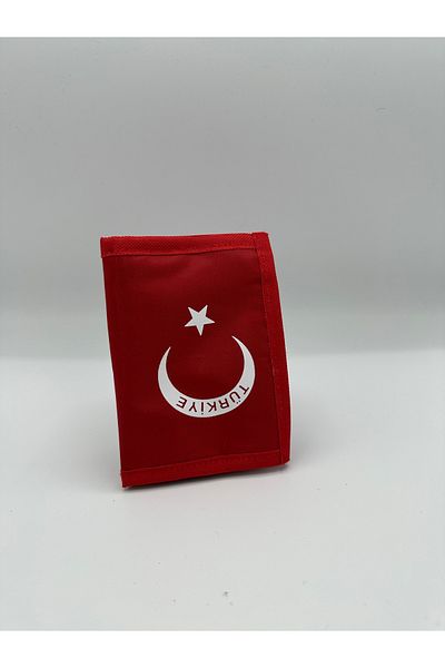 tahiroğlu deri 1987 Портфейл с джоб тип „копче“ от плат