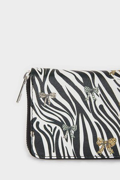 DeFacto Women's Zebra Patterned Faux Leather Wallet E7004Axns