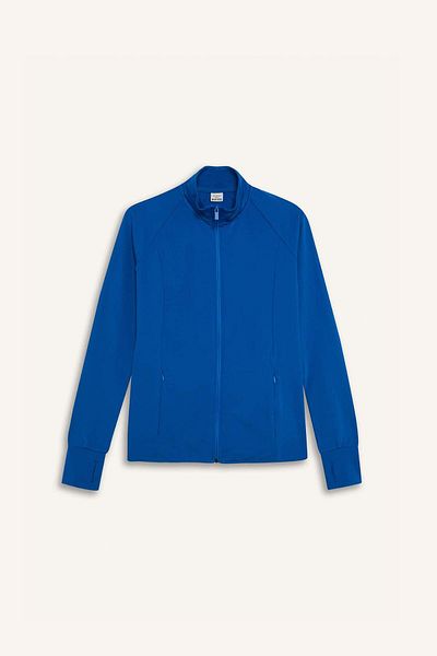 DeFacto Fit Tailliertes Stehkragen-Sportler-Sweatshirt mit Reißverschluss und Strickjacke E7755ax25sp
