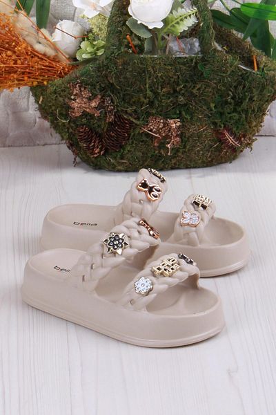 fort Bella E423 Beach Sea Pool Slippers Lightweight Comfortable Flexible Girls Slippers