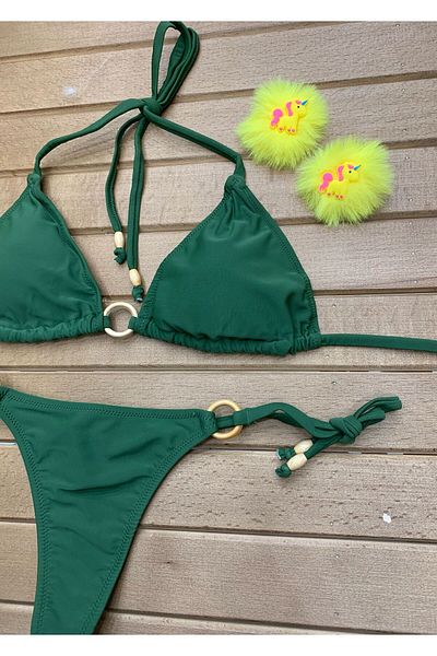 XORVİO Women's Lycra Side Neck Stylish Bikini Set New Season