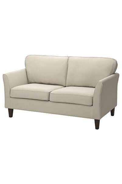 IKEA 2'li kanepe, kilanda kahverengi-kırmızı