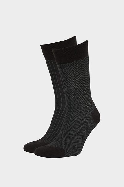 DeFacto Nahtlose ultraleichte 2-teilige Premium-Langsocken für Herren E7853axns