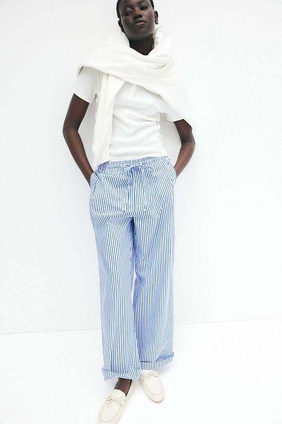 H&M Cotton drawstring trousers