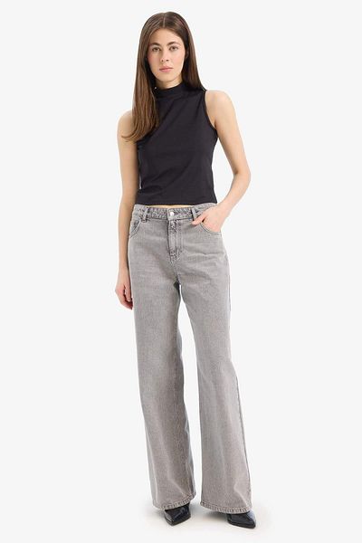 DeFacto Slim Fit Slim Fit Half Fisherman Basic Μονόχρωμο Μονόχρωμο Μπλουζάκι E8085AX25SP