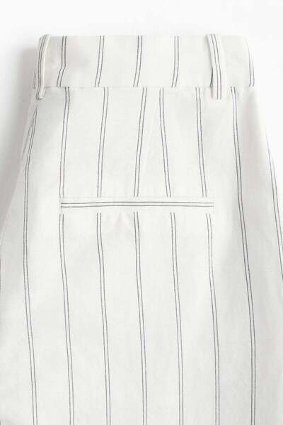 H&M Wide linen-blend trousers