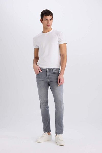 DeFacto Pedro Slim Fit στενή εφαρμογή κανονική μέση στενό τζιν παντελόνι E8506ax