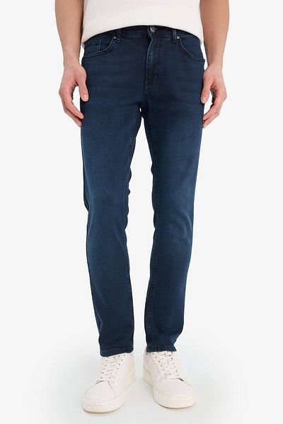 DeFacto Παντελόνι Pedro Slim Fit Skinny Fit Κανονική μέση Skinny Leg Jean Παντελόνι E8200AX25SP