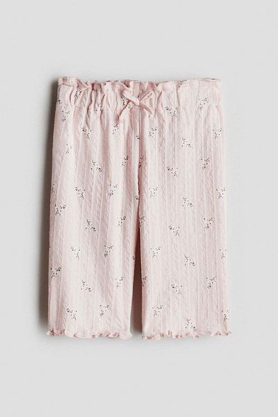 H&M Textured cotton trousers