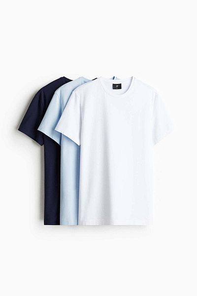 H&M 3-pack T-shirts Slim fit