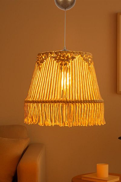 Hmydesign Makrena Handmade Single Pendant Lamp Cream Chandelier