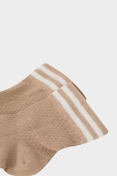 DeFacto Nahtlose, durchbrochene Premium-Sockelsocken aus gekämmter Baumwolle für Damen E8618axns