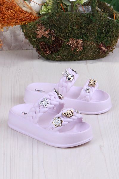 fort Bella E423 Beach Sea Pool Slippers Lightweight Comfortable Flexible Girls Slippers