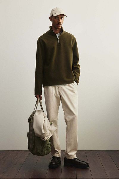H&M Regular Fit Zip-top turtleneck jumper