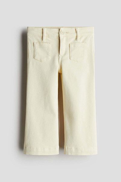 H&M Flared twill capri trousers